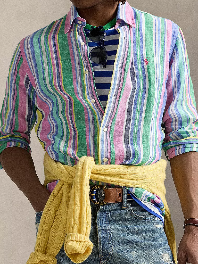 POLO RALPH LAUREN | Chemise en lin coupe personnalisée | 