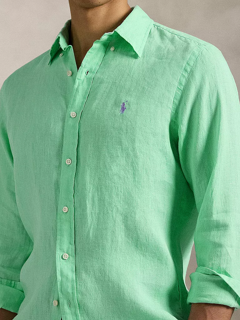 POLO RALPH LAUREN | Chemise en lin coupe personnalisée | türkis