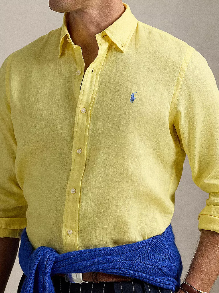 POLO RALPH LAUREN | Chemise en lin coupe personnalisée | gelb