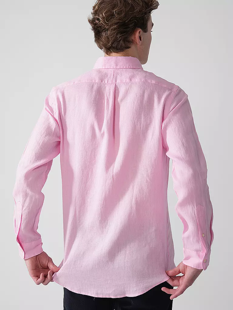 POLO RALPH LAUREN | Chemise en lin coupe personnalisée | rosa