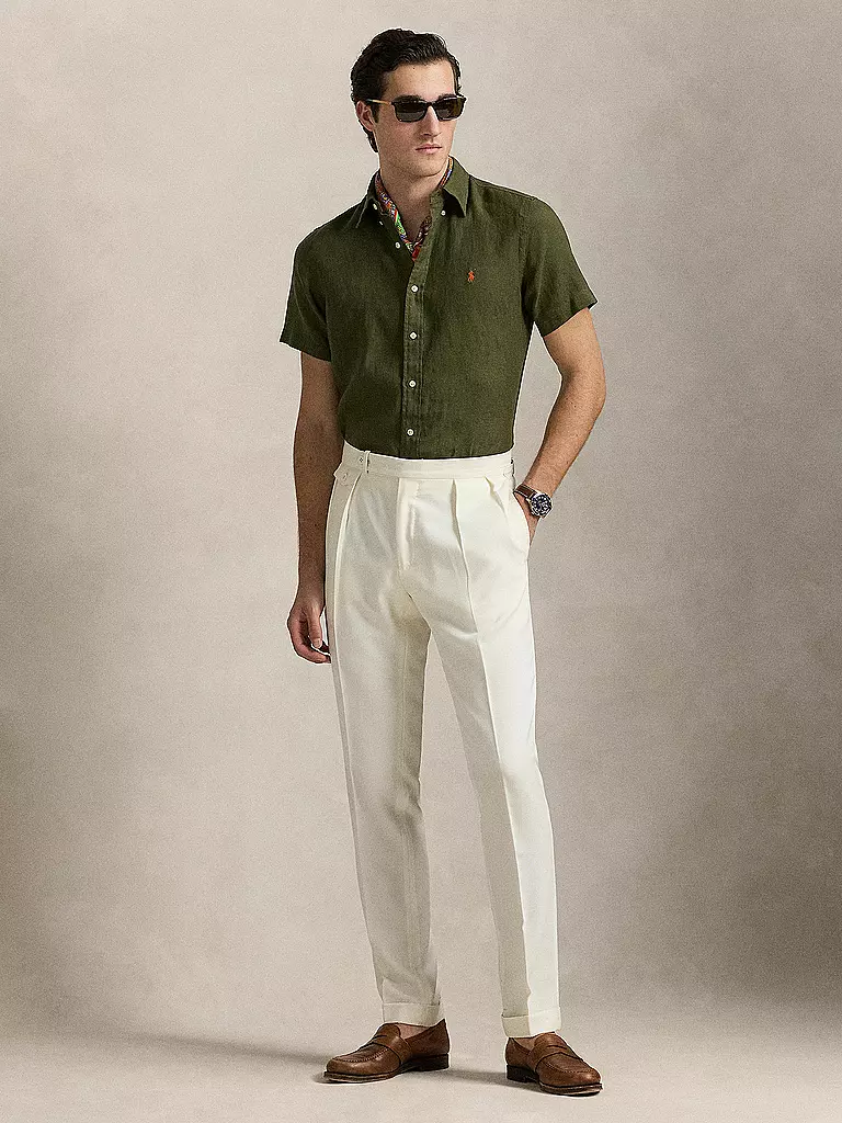 POLO RALPH LAUREN | Chemise en lin | olive