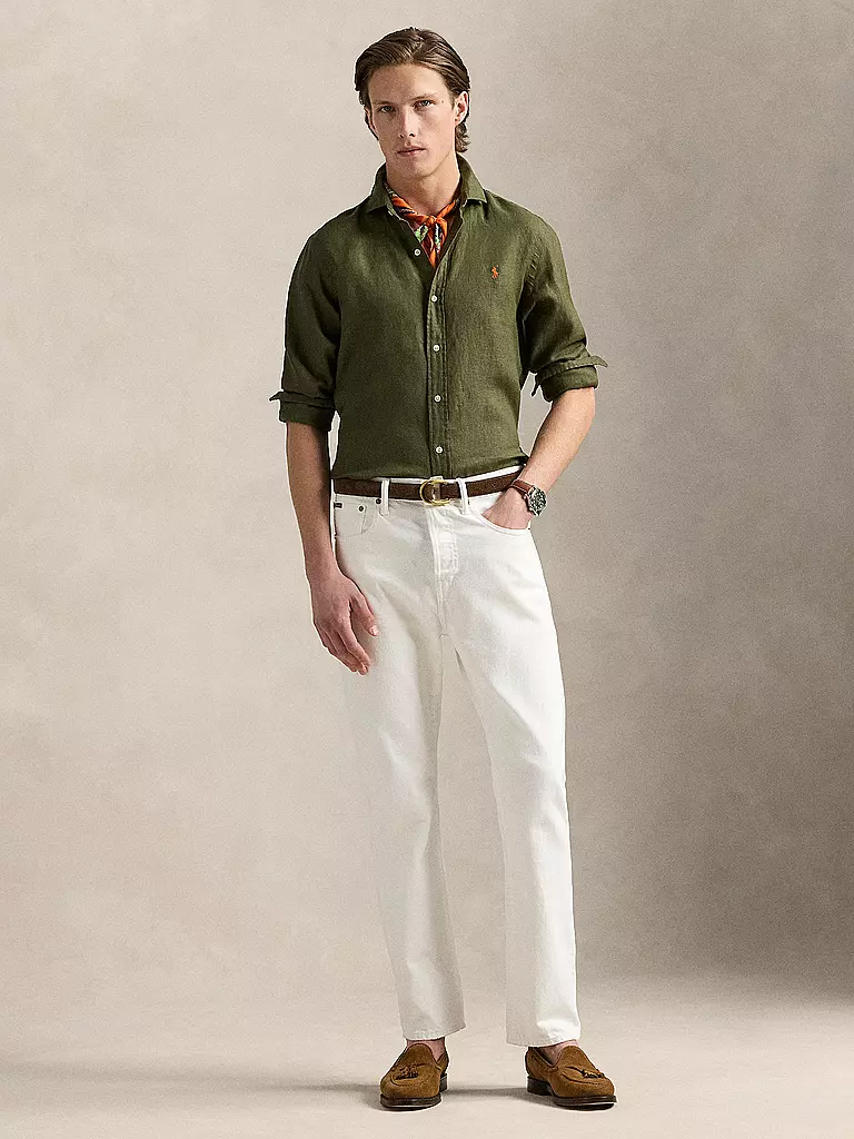 POLO RALPH LAUREN | Chemise en lin | Olive