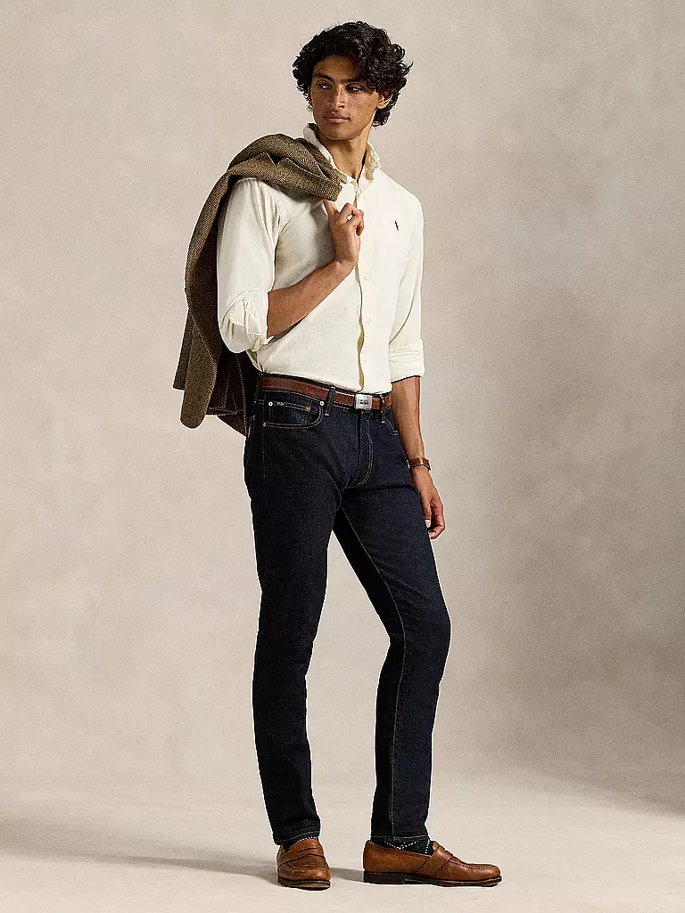 POLO RALPH LAUREN | Chemise en velours côtelé coupe personnalisée | creme