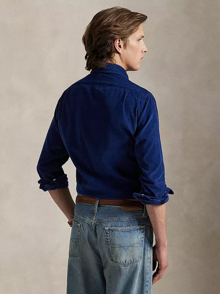 POLO RALPH LAUREN | Chemise en velours côtelé coupe personnalisée | dunkelblau