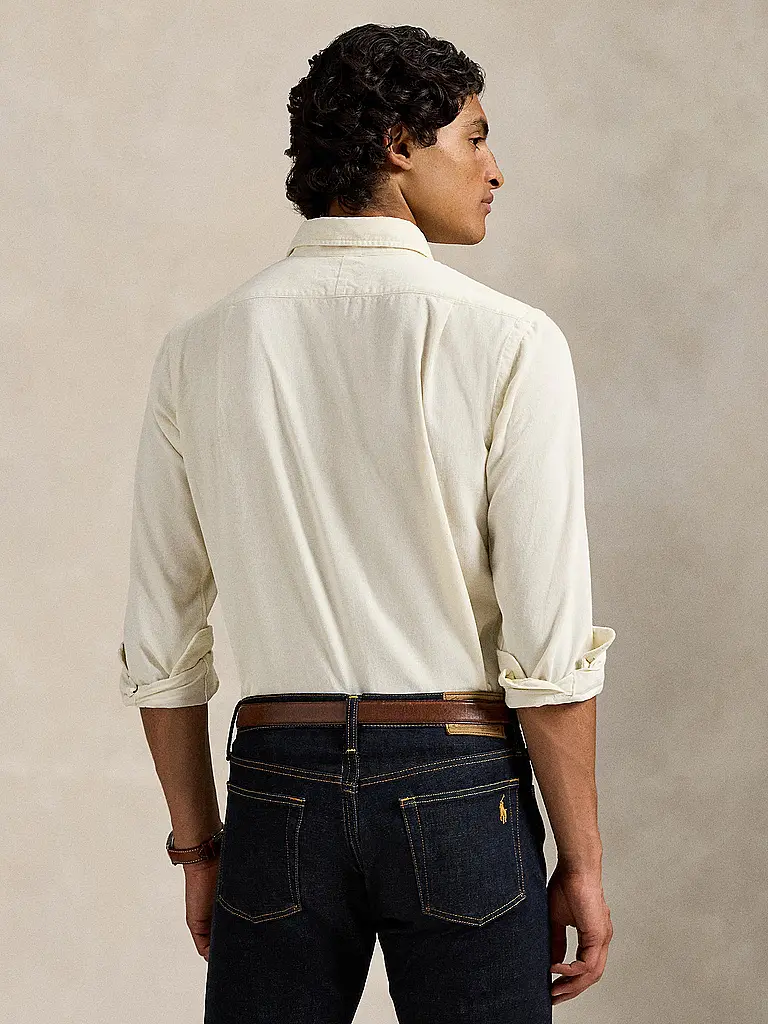 POLO RALPH LAUREN | Chemise en velours côtelé coupe personnalisée | creme