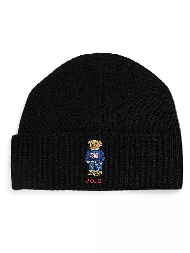 POLO RALPH LAUREN | Coffret cadeau bonnet et écharpe | Noir