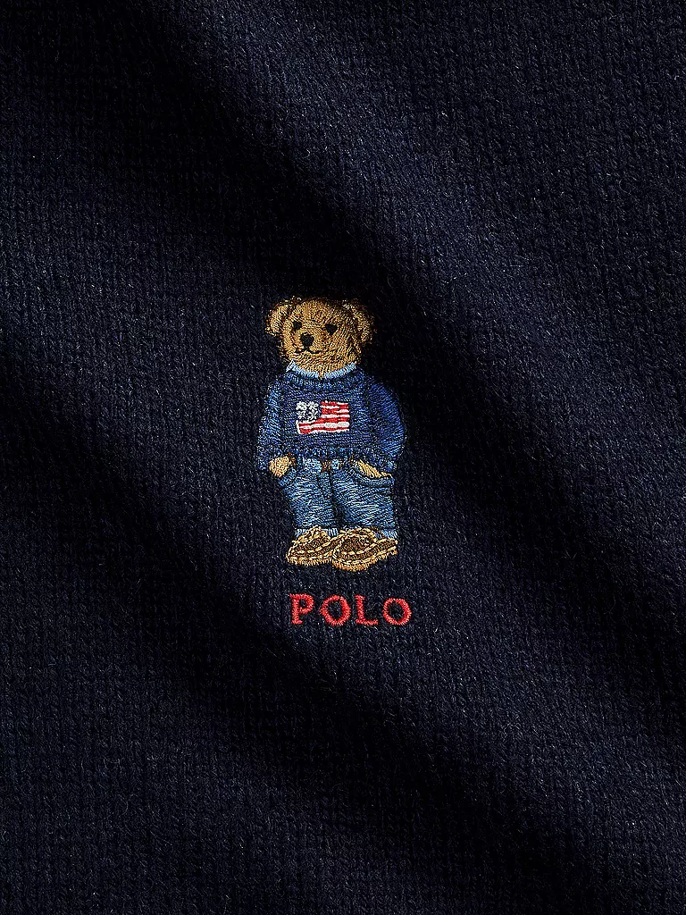 POLO RALPH LAUREN | Coffret cadeau bonnet et écharpe | Bleu foncé
