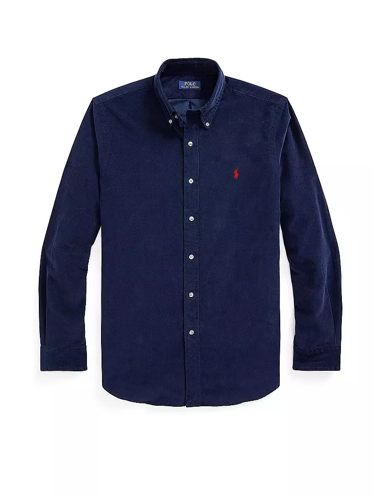 POLO RALPH LAUREN | Cordhemd Slim Fit | Bleu foncé