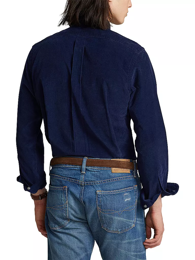 POLO RALPH LAUREN | Cordhemd Slim Fit | Bleu foncé