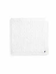 POLO RALPH LAUREN | Couverture en tricot pour bébé | Blanc