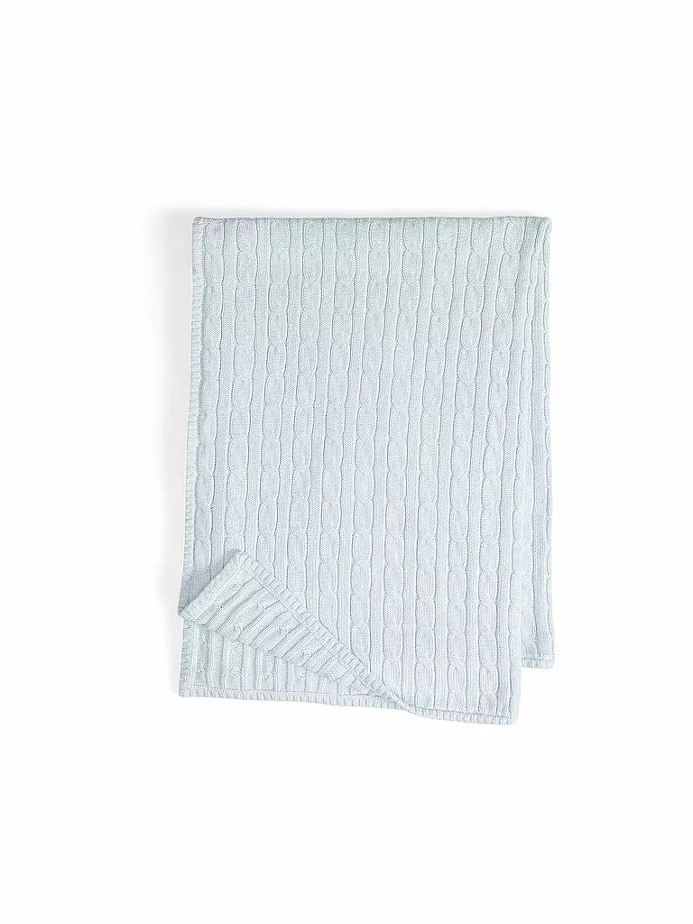 POLO RALPH LAUREN | Couverture en tricot pour bébé | Bleu clair