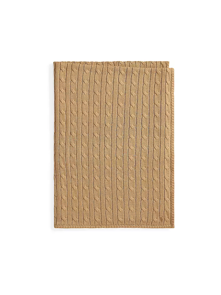POLO RALPH LAUREN | Couverture en tricot pour bébé | camel