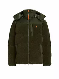 POLO RALPH LAUREN | Daunenjacke in Felloptik ELCAP TEDDY | Olive