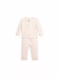 POLO RALPH LAUREN | Ensemble bébé 2 pièces cardigan et pantalon | Rose