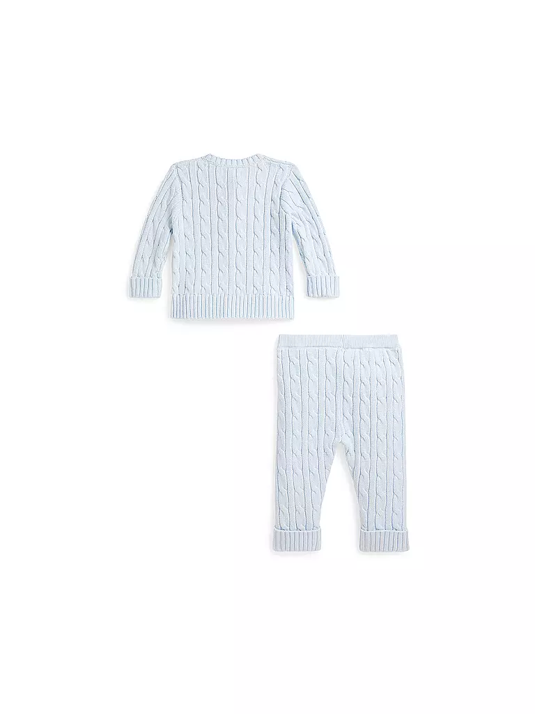 POLO RALPH LAUREN | Ensemble bébé 2 pièces cardigan et pantalon | hellblau