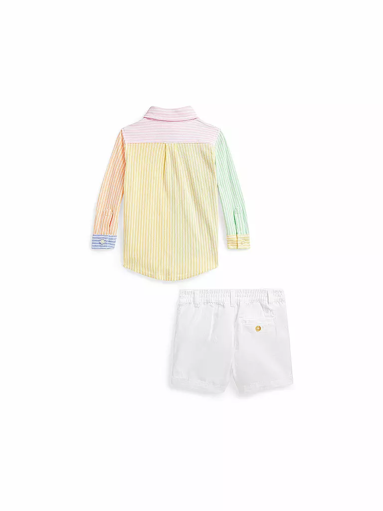 POLO RALPH LAUREN | Ensemble bébé 2 pièces chemise et short en jean | 