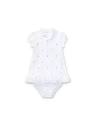 POLO RALPH LAUREN | Ensemble bébé 2 pièces robe et culotte | Blanc