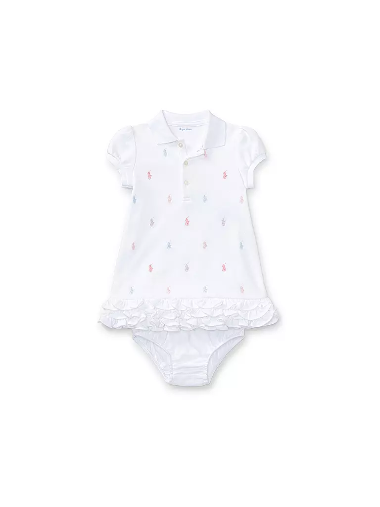 POLO RALPH LAUREN | Ensemble bébé 2 pièces robe et culotte | weiss