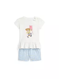 POLO RALPH LAUREN | Ensemble bébé 2 pièces T-shirts et shorts | Crème