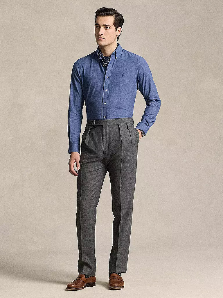 POLO RALPH LAUREN | Flanellhemd | Bleu clair