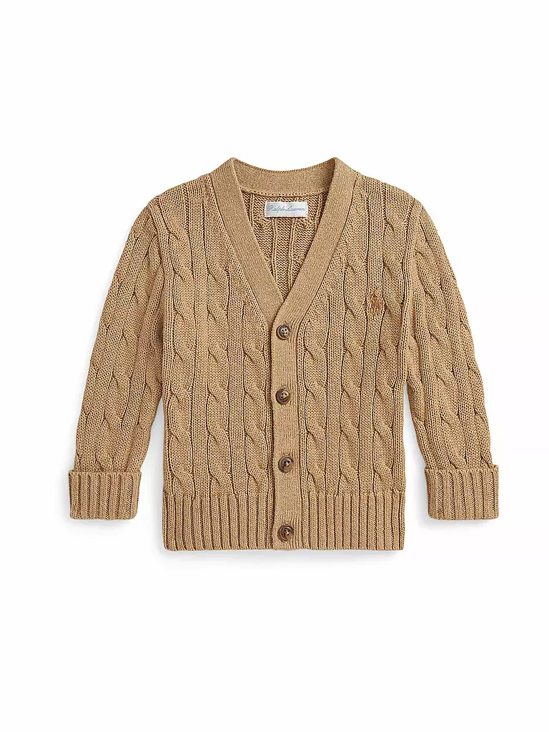 POLO RALPH LAUREN | Gilet en tricot pour bébé | Camel