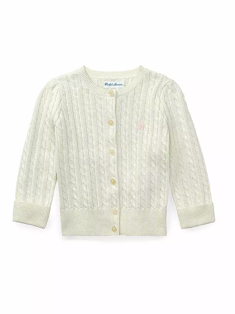 POLO RALPH LAUREN | Gilet en tricot pour fille | Blanc