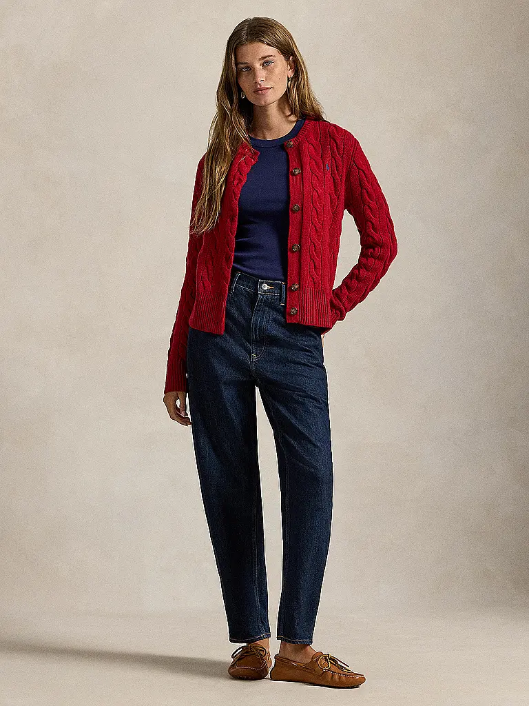 POLO RALPH LAUREN | Gilet | Rouge foncé