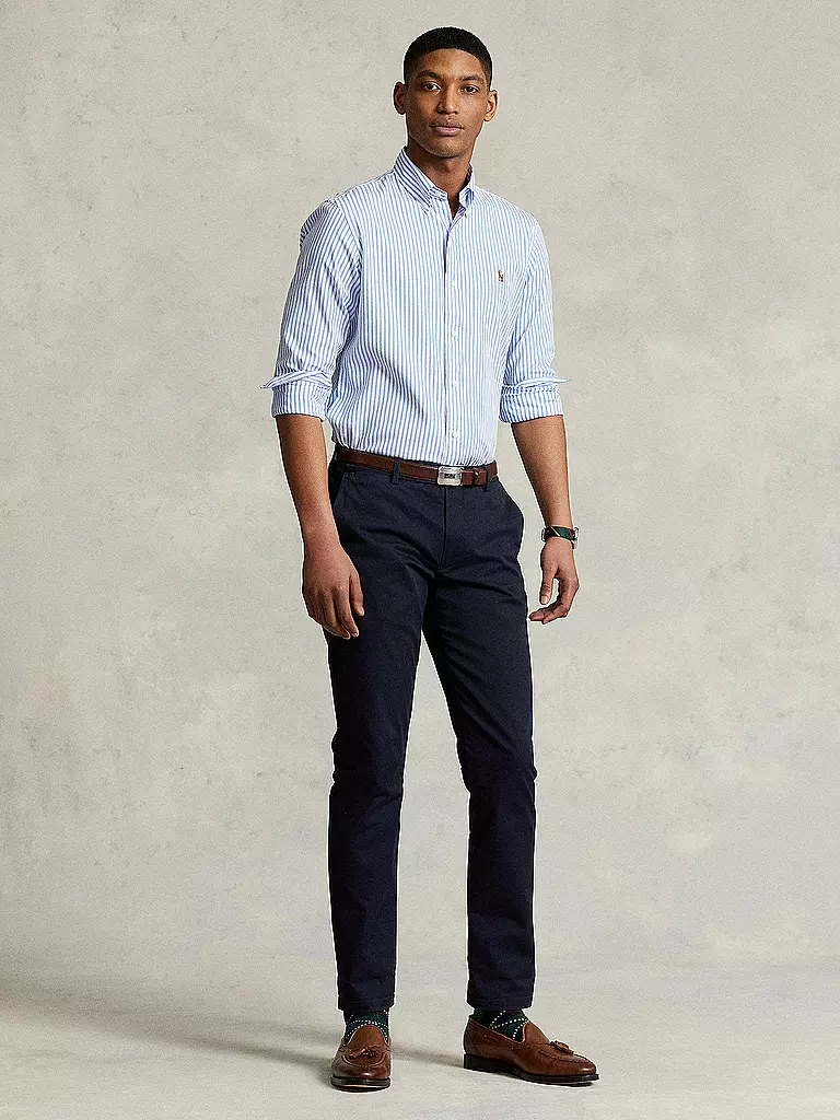 POLO RALPH LAUREN | Hemd Custom Fit | Bleu foncé