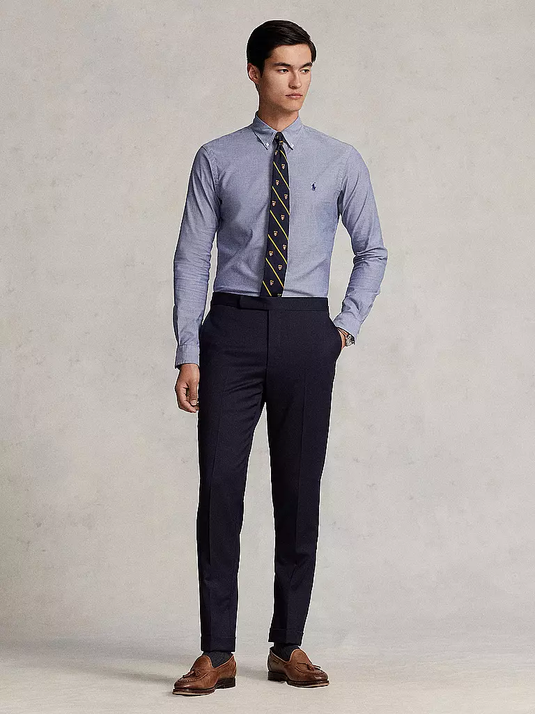 POLO RALPH LAUREN | Hemd Custom Fit | Bleu foncé