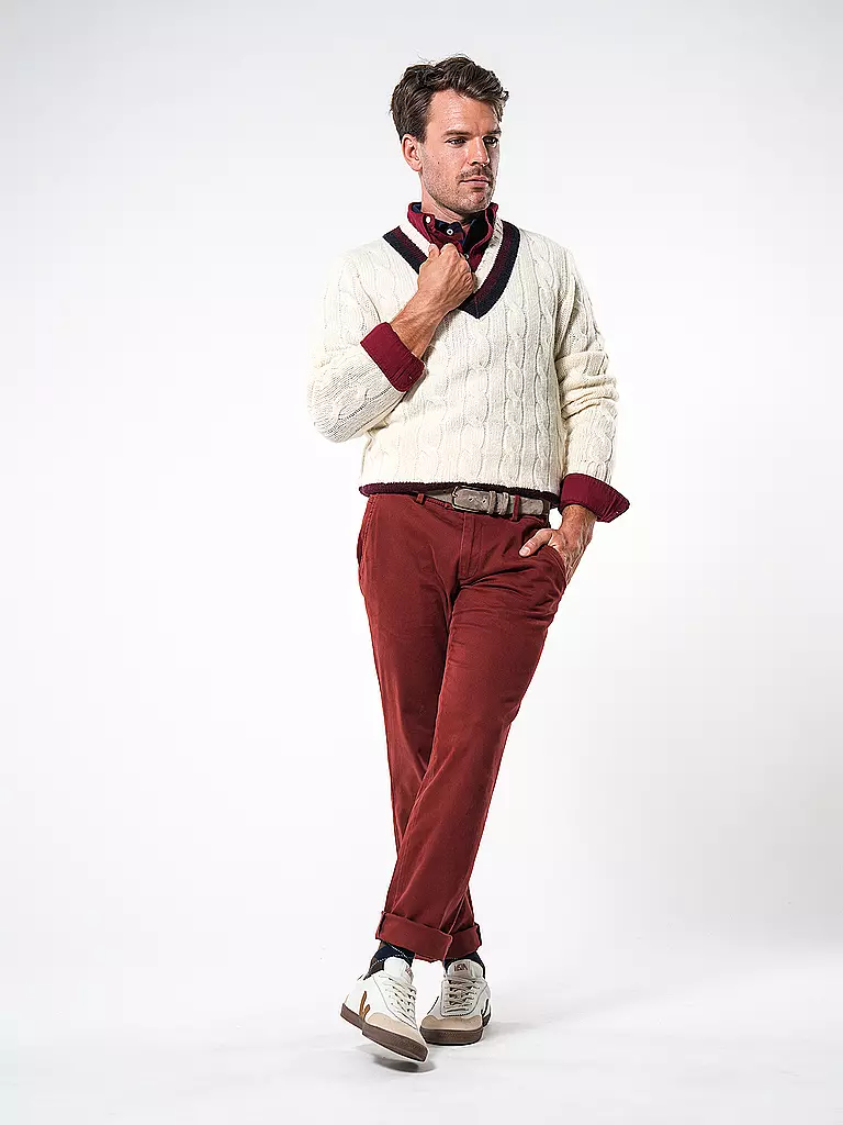 POLO RALPH LAUREN | Hemd Custom Fit | Rouge foncé