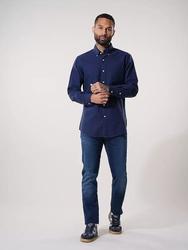POLO RALPH LAUREN | Hemd Custom Fit | Bleu foncé