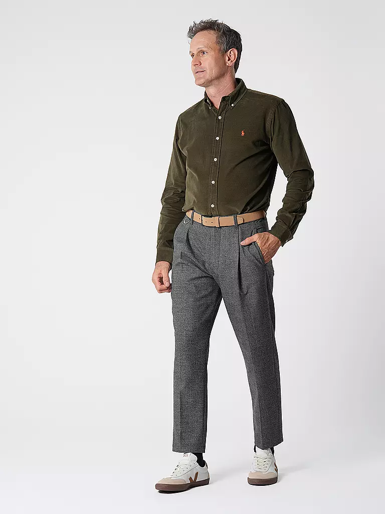 POLO RALPH LAUREN | Hemd Custom Fit | Olive