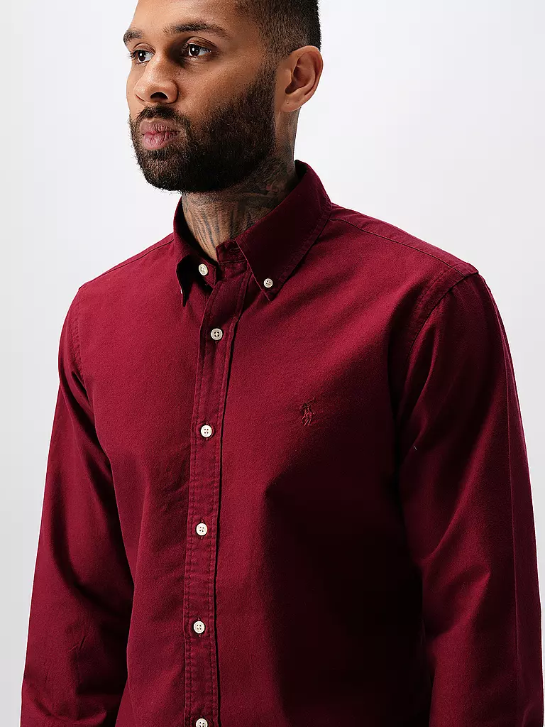 POLO RALPH LAUREN | Hemd Custom Fit | Rouge foncé