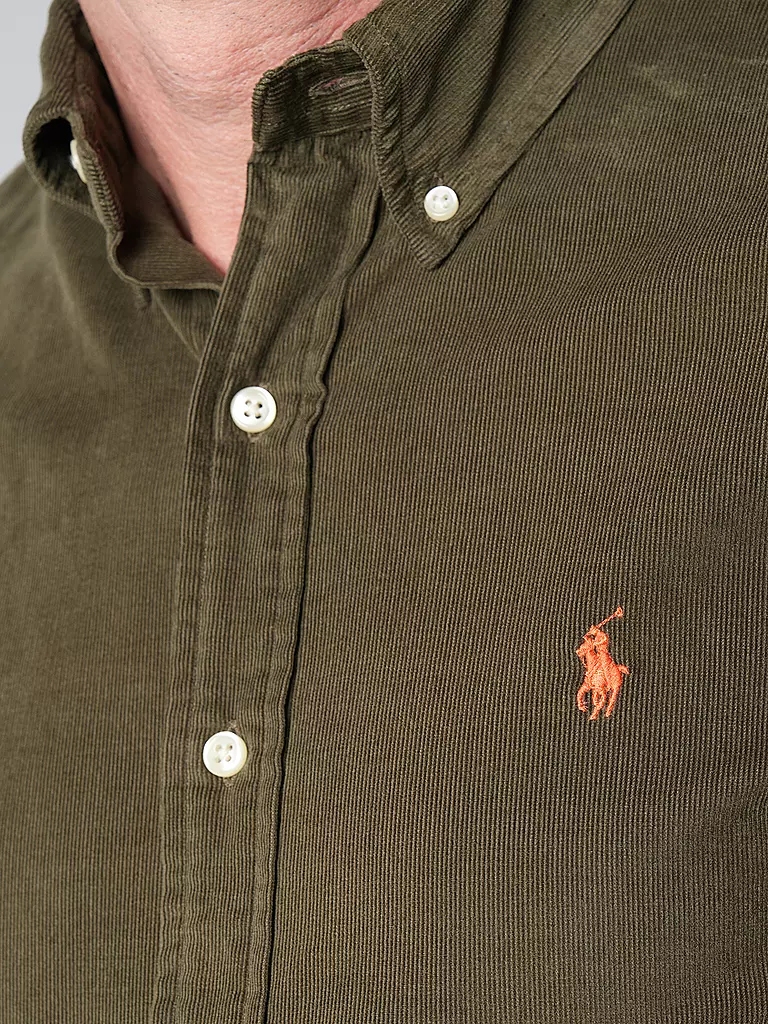POLO RALPH LAUREN | Hemd Custom Fit | Olive