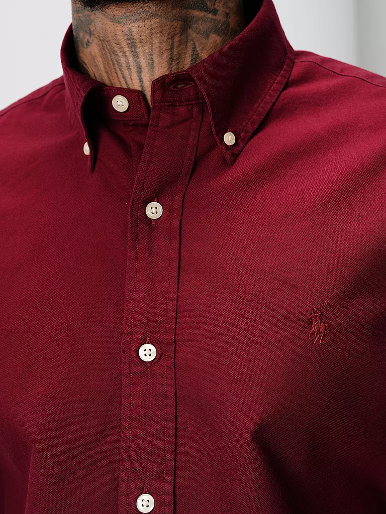 POLO RALPH LAUREN | Hemd Custom Fit | Rouge foncé
