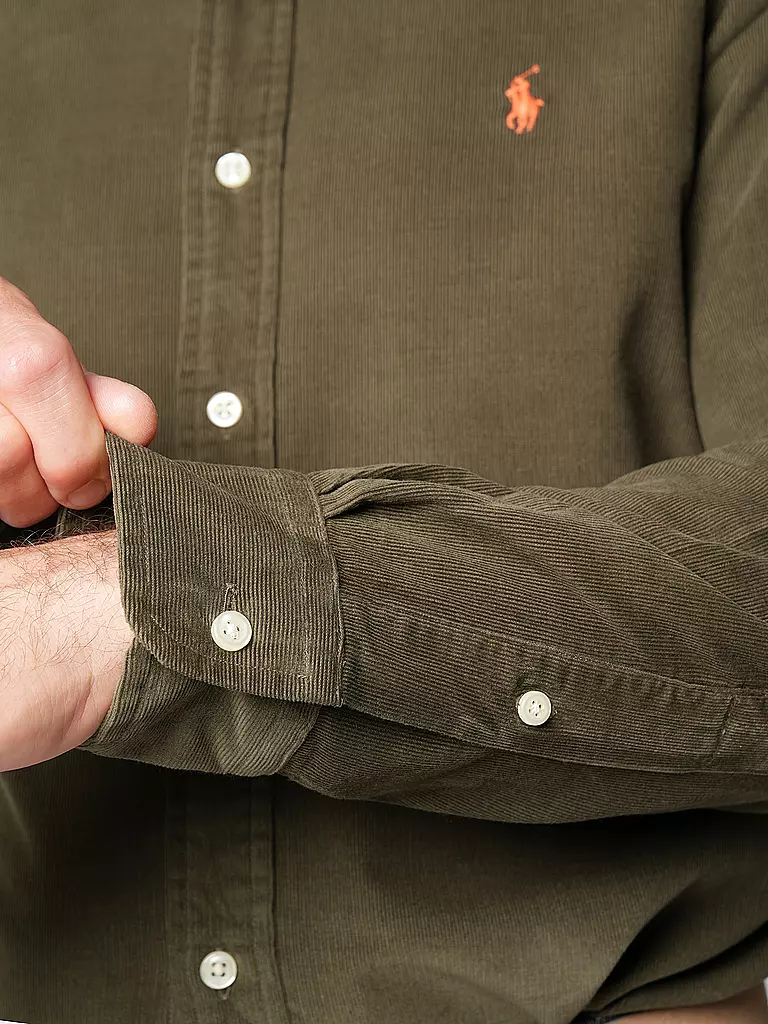 POLO RALPH LAUREN | Hemd Custom Fit | Olive