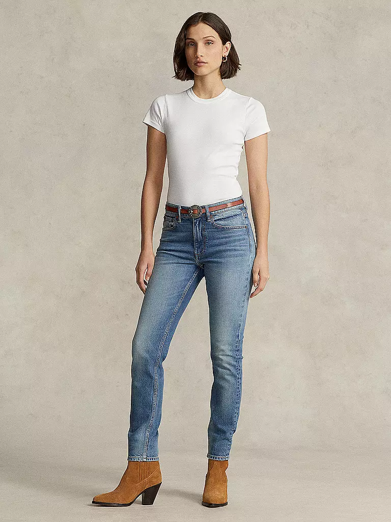 POLO RALPH LAUREN | Jean Skinny Fit 7/8 | Bleu clair