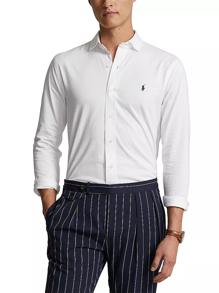 POLO RALPH LAUREN | Jerseyhemd Slim Fit | Blanc