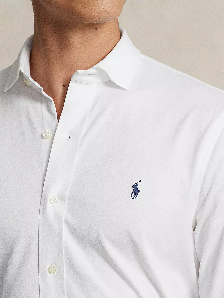 POLO RALPH LAUREN | Jerseyhemd Slim Fit | Blanc
