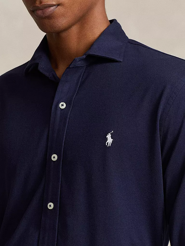 POLO RALPH LAUREN | Jerseyhemd Slim Fit | Bleu foncé