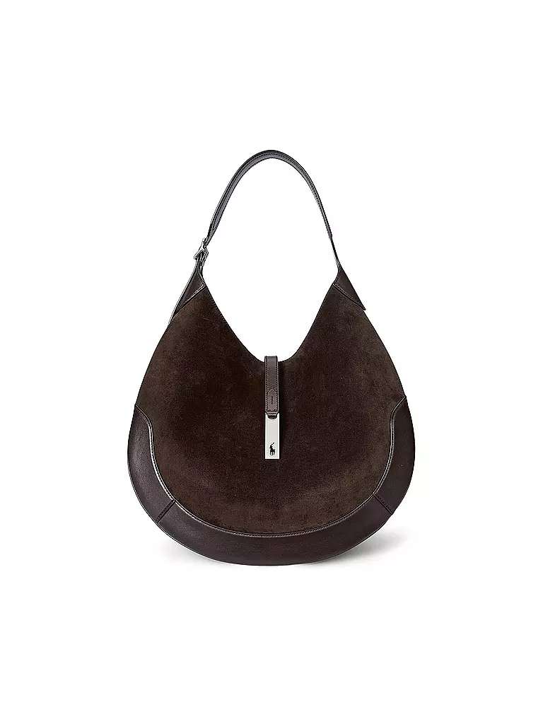 POLO RALPH LAUREN | Ledertasche - Schultertasche ID KOLLEKTION Medium | Marron