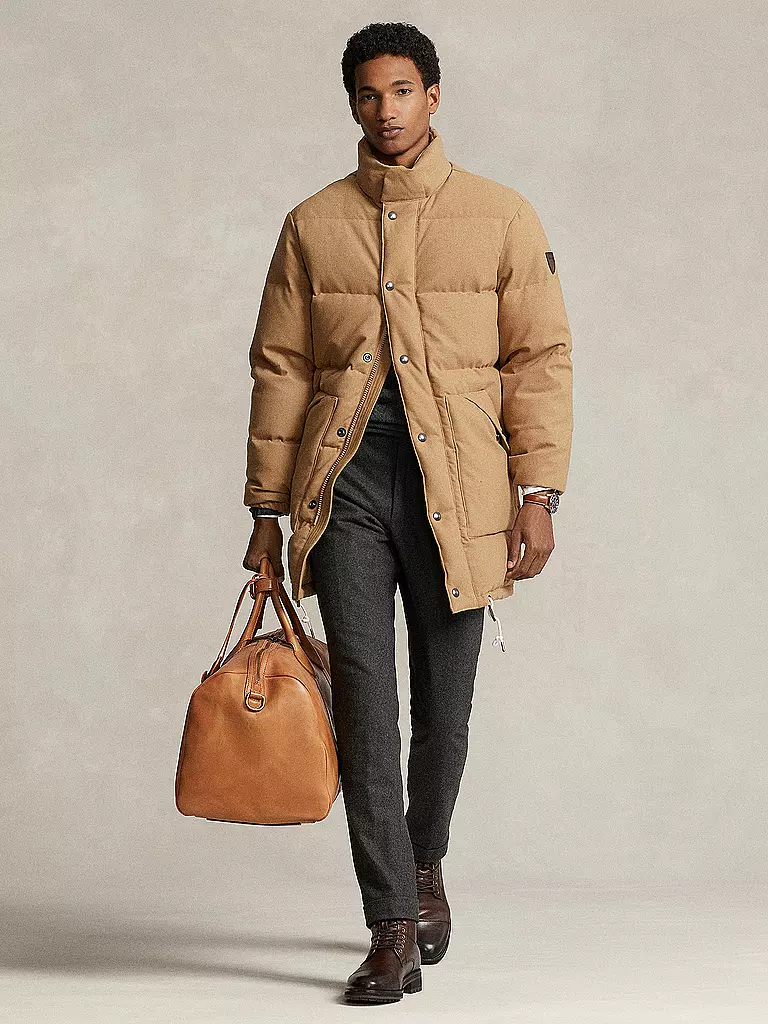 POLO RALPH LAUREN | Ledertasche - Weekender | Marron clair