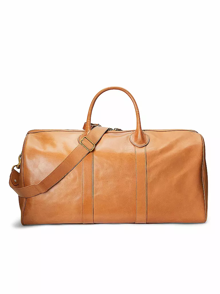 POLO RALPH LAUREN | Ledertasche - Weekender | Marron clair
