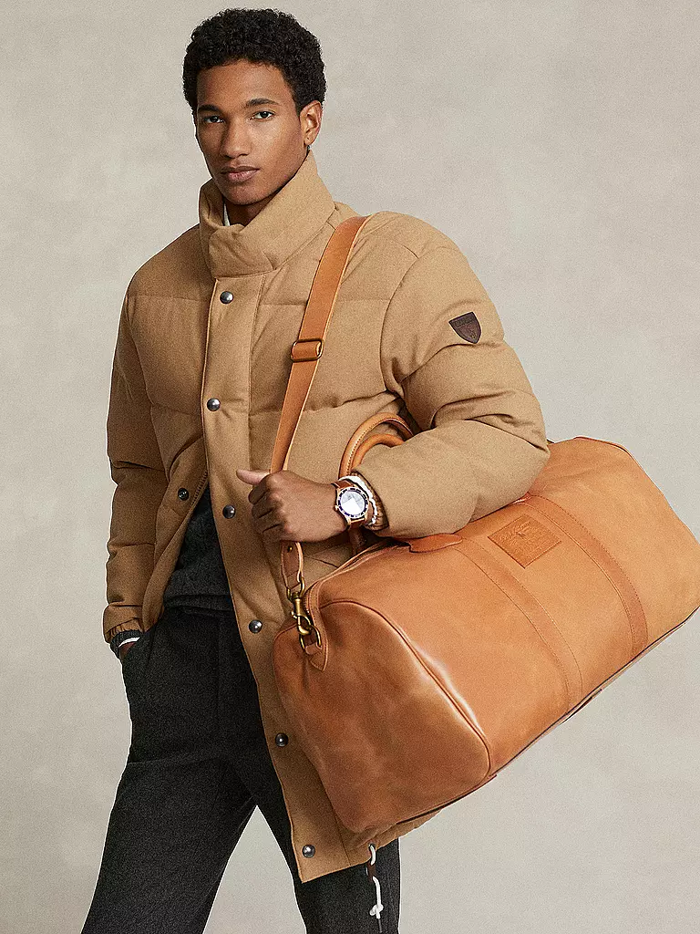 POLO RALPH LAUREN | Ledertasche - Weekender | Marron clair