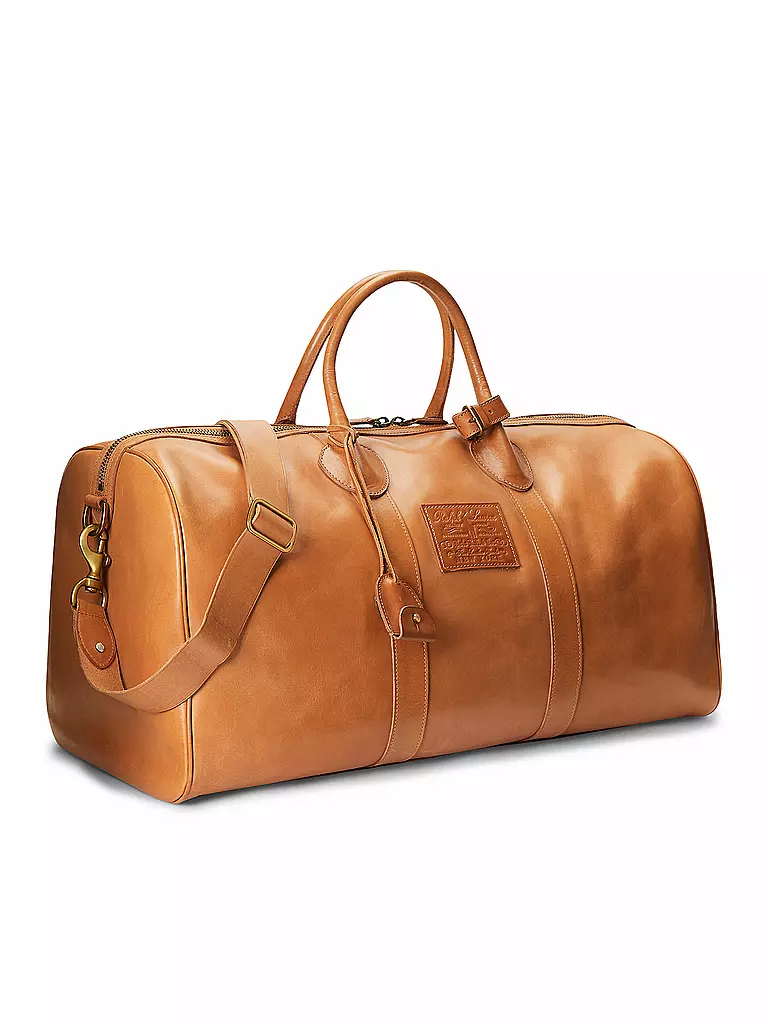 POLO RALPH LAUREN | Ledertasche - Weekender | Marron clair