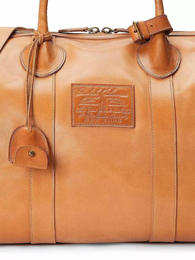 POLO RALPH LAUREN | Ledertasche - Weekender | Marron clair