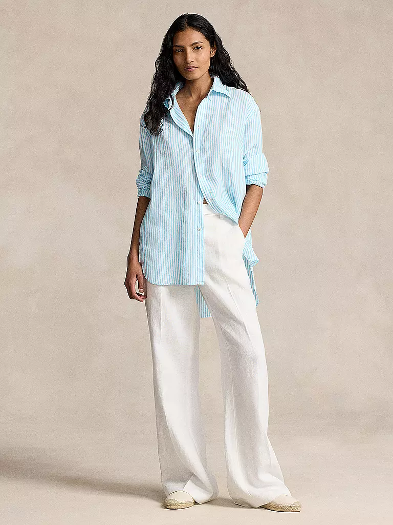 POLO RALPH LAUREN | Leinenbluse  | Bleu