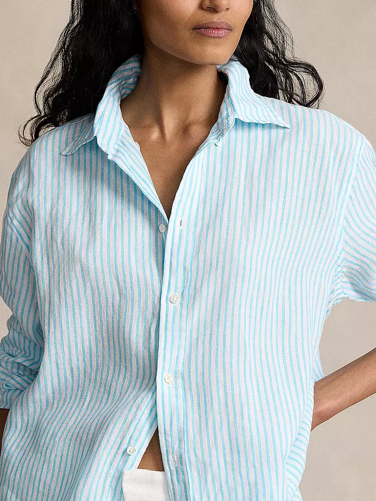 POLO RALPH LAUREN | Leinenbluse  | Bleu