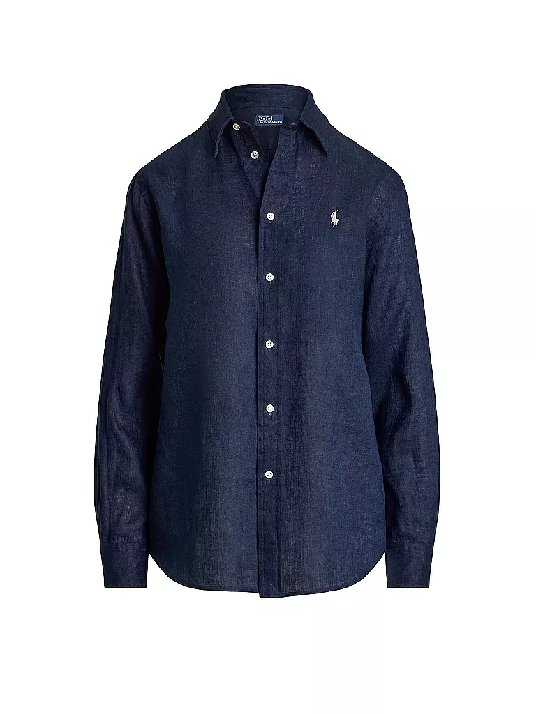 POLO RALPH LAUREN | Leinenbluse | Bleu foncé