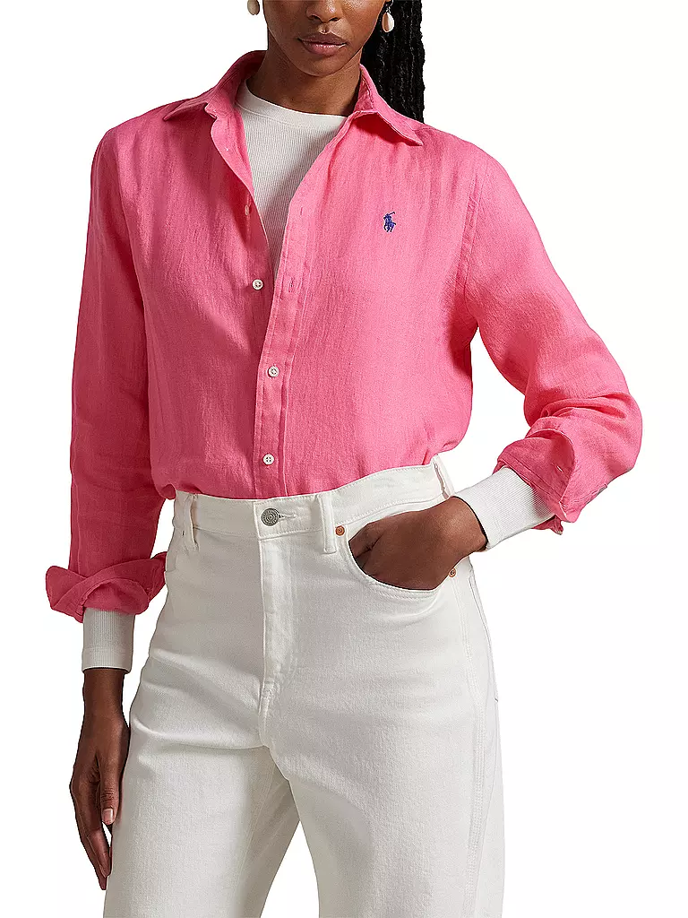 POLO RALPH LAUREN | Leinenbluse | Rose vif